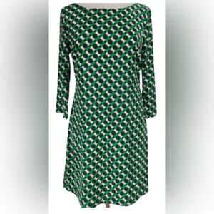 OLD NAVY Green Polka Dot Lined Shift Dress Work Casual Chic Preppy Large $69